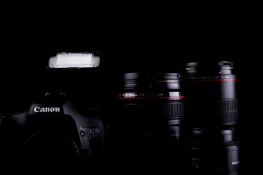 Canon 7D with Lenses clipart