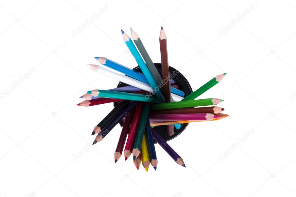 Colored Pencils in Pencil Box