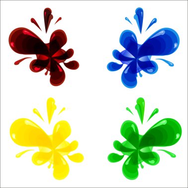 renkli vektör balonlar tasarımı ayarla