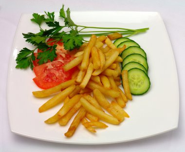 kızarmış patates, sebze