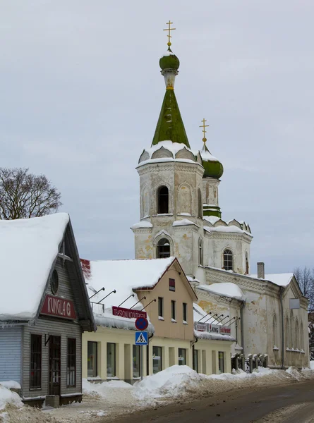 Evropská architektura, města pobaltských států — Stock fotografie