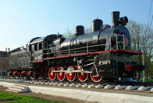 Locomotiva, mecanismo ferroviário — Fotografia de Stock