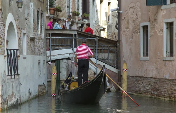 Itálie, Benátky, kanály, — Stock fotografie