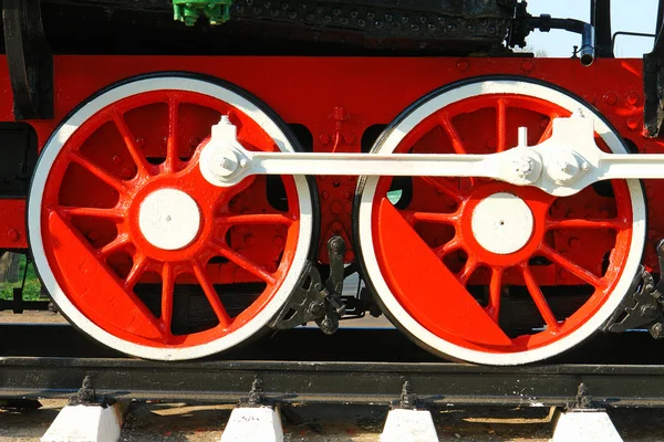 Locomotiva, mecanismo ferroviário — Fotografia de Stock