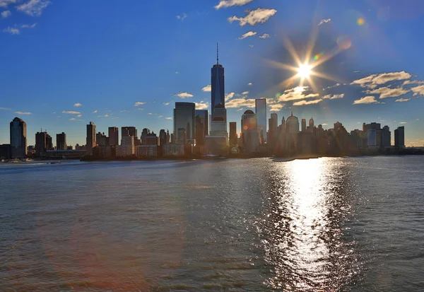 Gece manhattan, new york — Stok fotoğraf