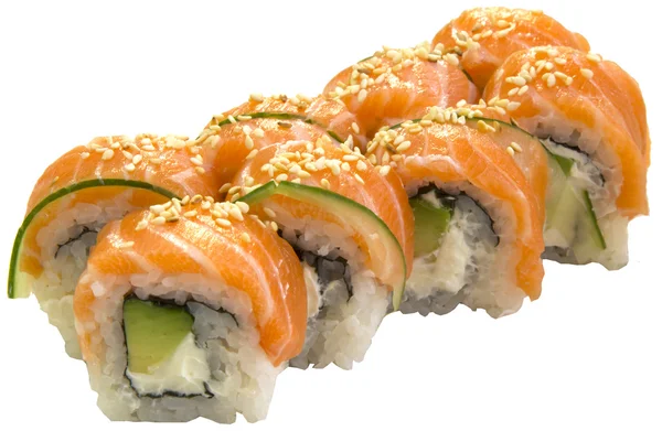 Comida japonesa, cocina nacional, sushi, rollos , —  Fotos de Stock