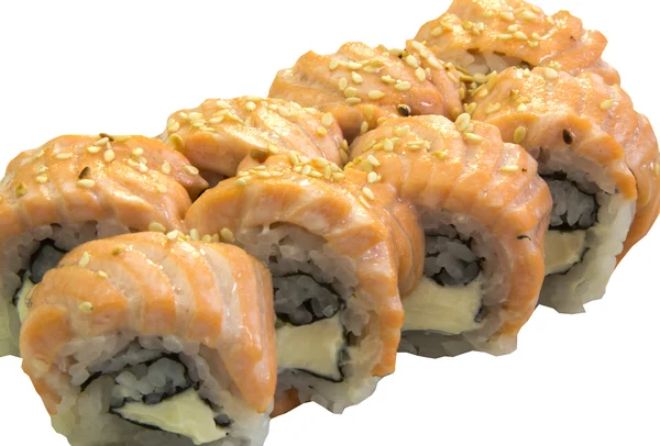 Japoński żywności, krajowego kuchnia, sushi, rolki, — Zdjęcie stockowe