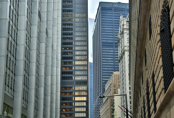 New York, Manhattan, skyscrapers, — Stock Photo, Image