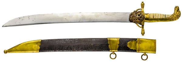 Kantige Waffe Marine Besteckmesser Offizier Messer Mit Einem Griff Form — Stockfoto