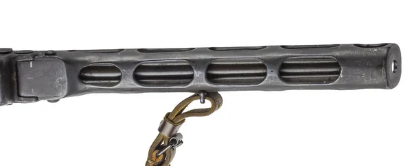 Historiska Sovjetiska Shpagin Submachine Pistol Andra Världskriget Vit Bakgrund — Stockfoto