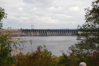 Ukrayna Khortitsya adasından Dnipro Hidroelektrik Santrali