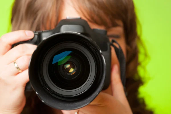 Photographer with camera — Stock Photo, Image