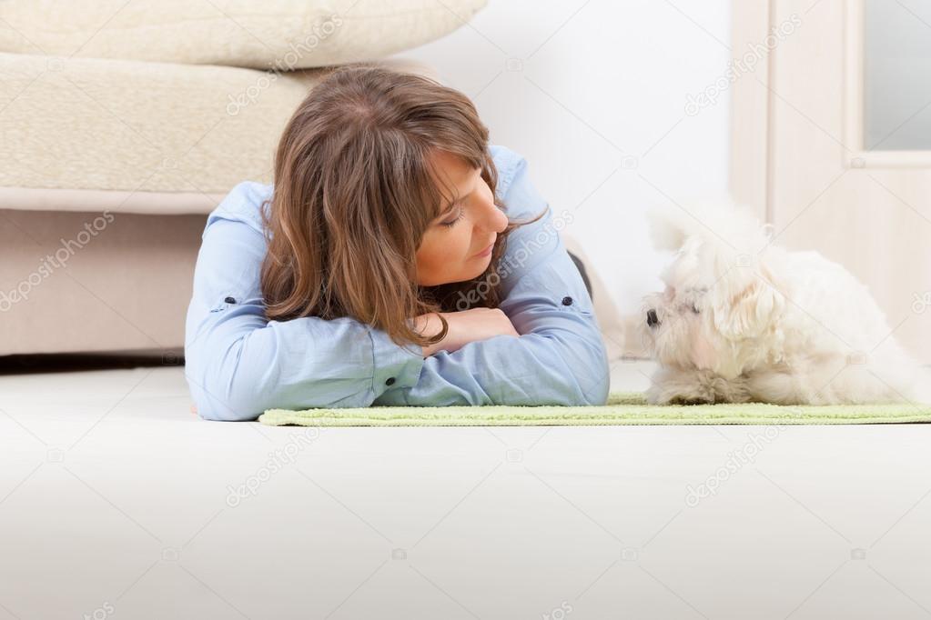Dog and owner