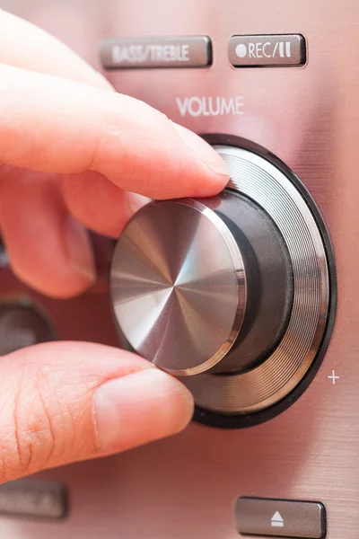 Sound volume control knob — Stock Photo, Image
