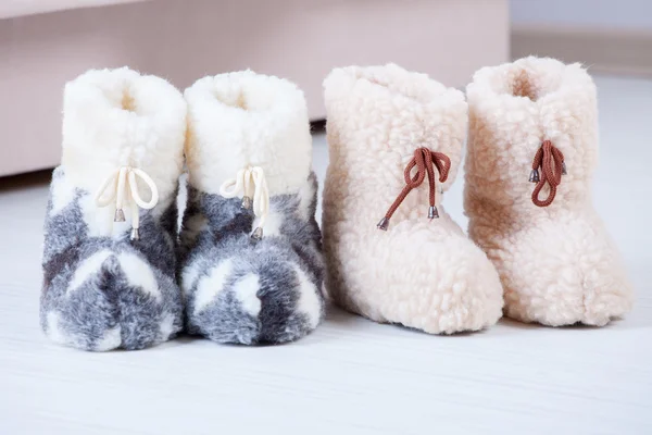 Wool slippers — Stock Photo, Image