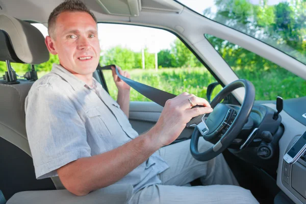 Spänn fast säkerhetsbältet — Stockfoto