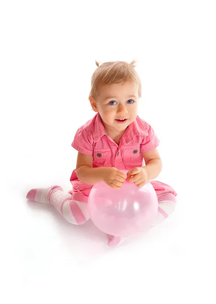 Bébé mignon avec ballon — Photo