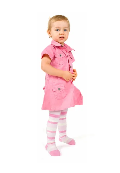 Standing baby girl — Stock Photo, Image