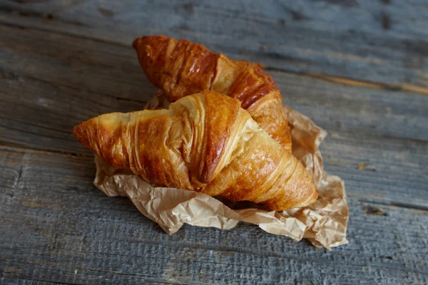 Francouzské croissanty půlměsíčky — Stock fotografie