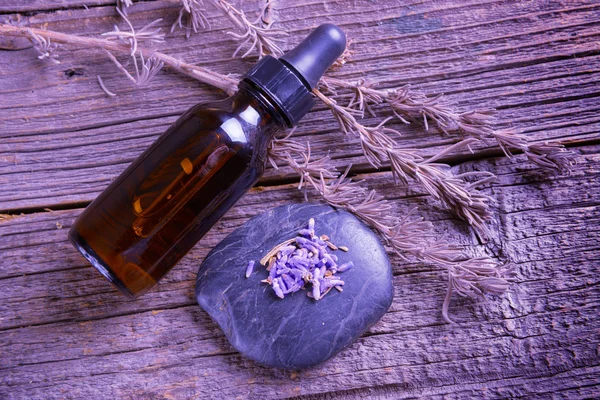 Lavender essential oil — Stock Photo, Image