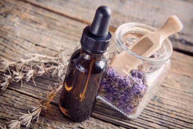 Lavender essential oil clipart