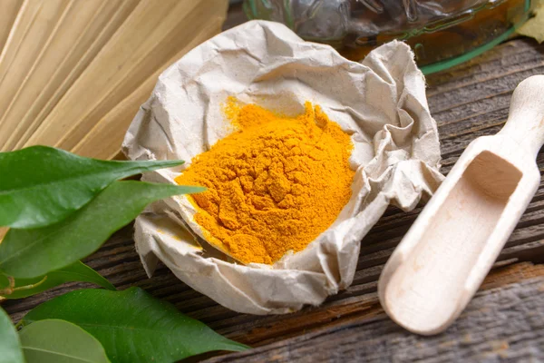 Tumeric poeder — Stockfoto