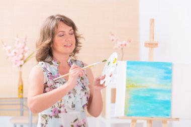 Sanatçı iş başında