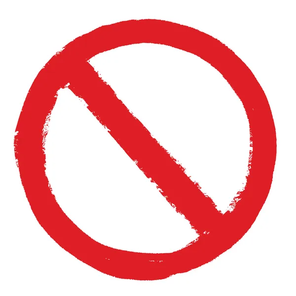 Not Allowed Sign grunge — Stock Illustration Not Allowed Sign grunge Vector Graphics