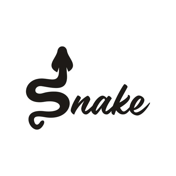 Serpent Typographie Logo Vectoriel Illustration Illustrations De Stock Libres De Droits