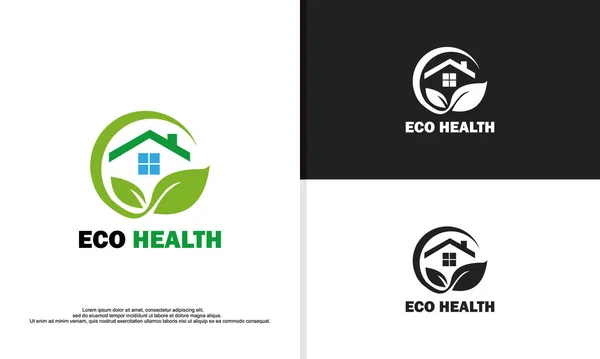 Health Center Logo Design Illustration — Stock Vector