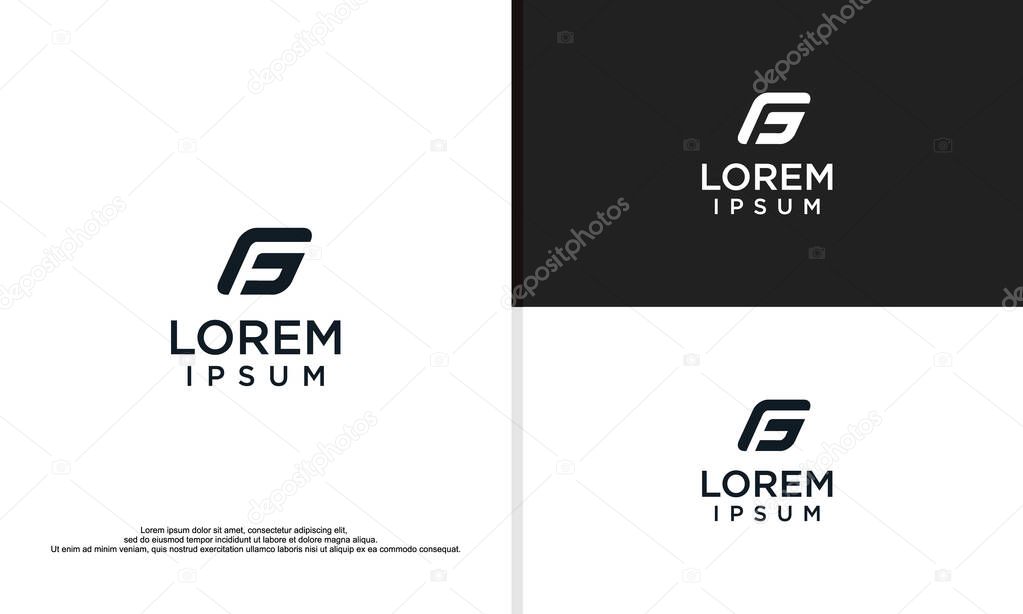 Logo illustration vector graphic of simple letter G.