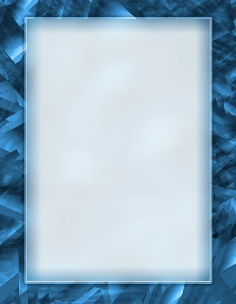 Kék keret Stock Kép