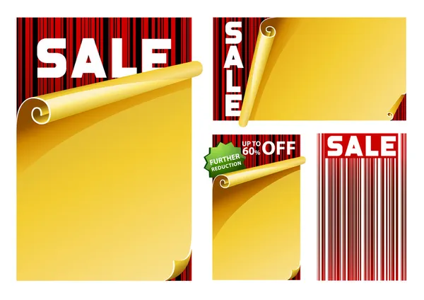 Sale sign barcode concept — Stock Vector