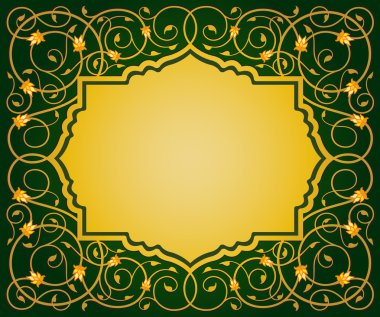 İslami çiçek sanat sınır