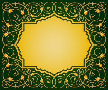 İslami çiçek sanat sınır