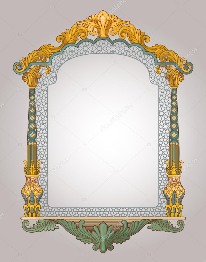 Decorative eastern frame