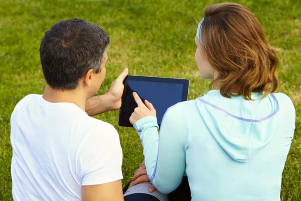 Spor çift dijital tablet kullanma