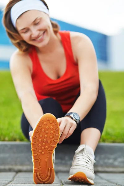 Athlete woman — Stock Photo, Image