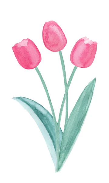 Wiosną tulipany bukiet — Zdjęcie stockowe