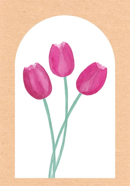 Wiosenny bukiet tulipanów — Zdjęcie stockowe