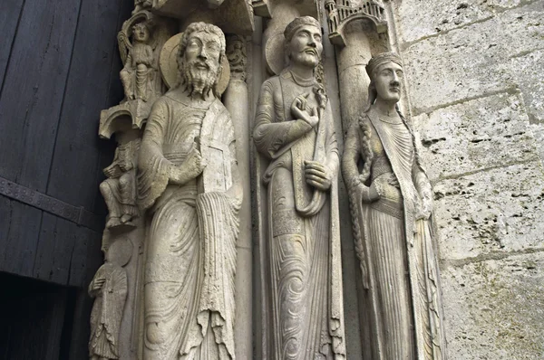 Chartres Katedrali girişi — Stok fotoğraf
