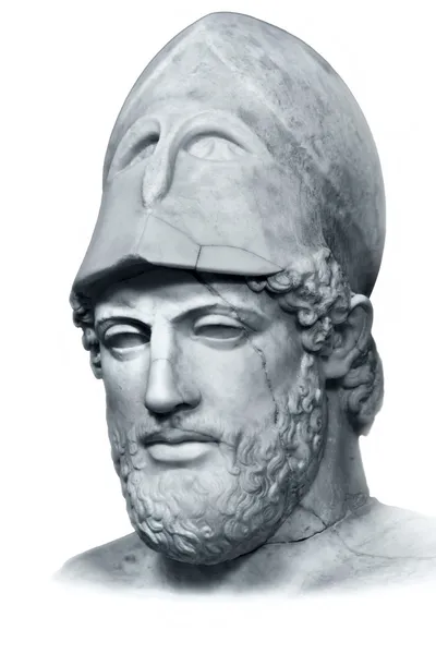 Pericles bust isolated Stock Image