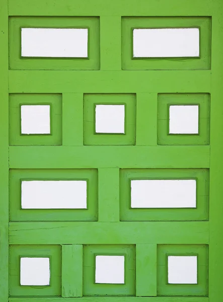 Madeira verde em forma retangular — Fotografia de Stock