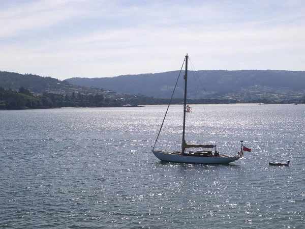 Bakgrundsbelysning segelbåt 2 — Stockfoto