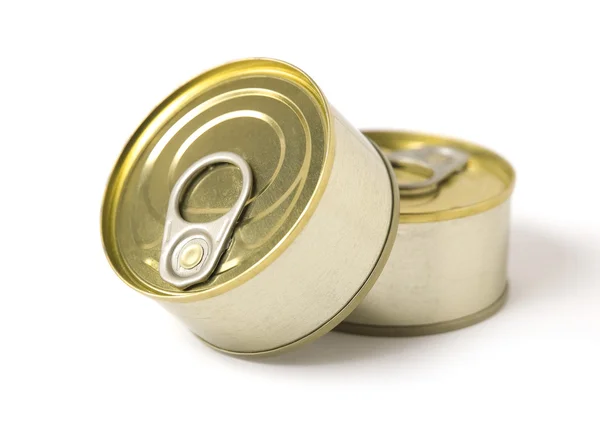 Two conserved cans — Stock Photo, Image