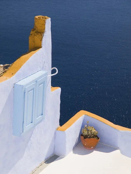 Detail gebouw in santorini — Stockfoto