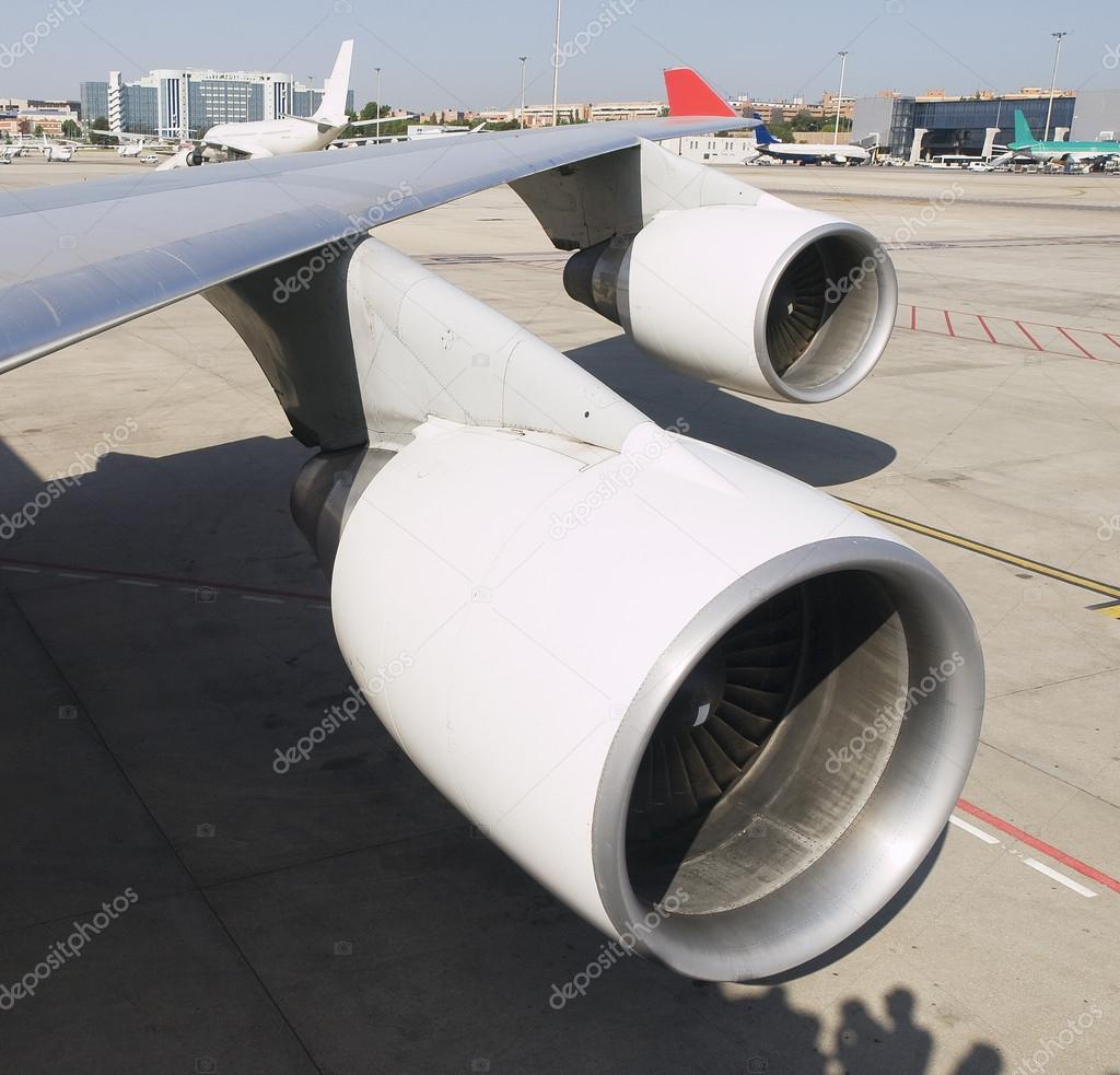 Two aircraft jet engine