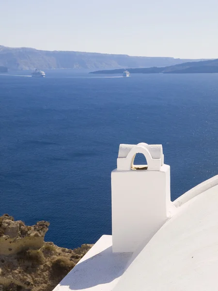 Detalle de una chimenea en Santorini —  Fotos de Stock