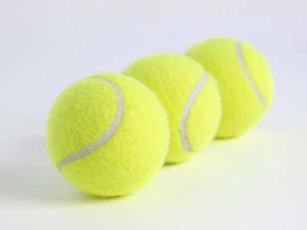 Three paddle balls in a row — Stock Photo, Image