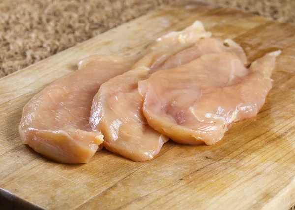 Filetes de frango — Fotografia de Stock